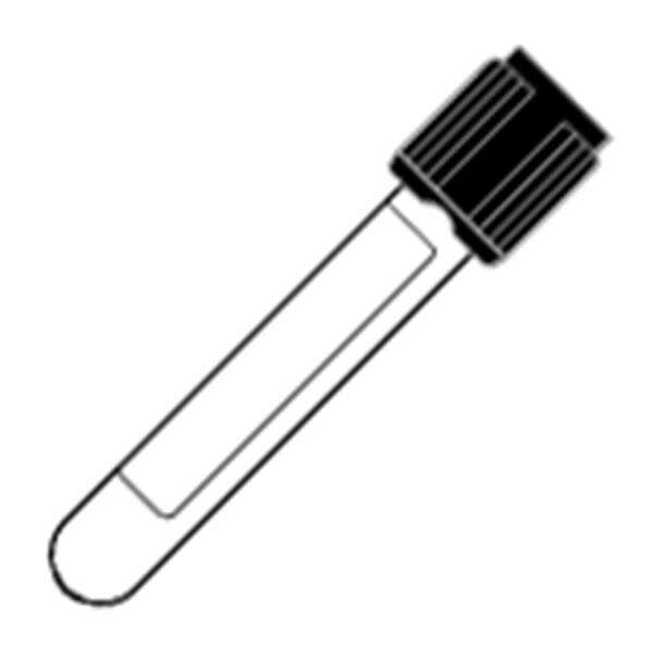 Tube Ven BC Vacutainer 2.4mL 13x75 Gls Bfr Sod Cit 0.105M Blk 1000/Ca